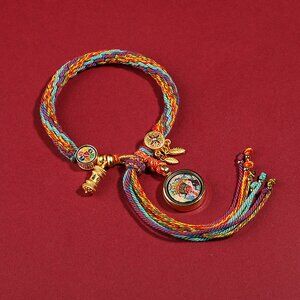 Lection Scripture and Ritual Rice Amulet Compile A Bracelet, Handmade
